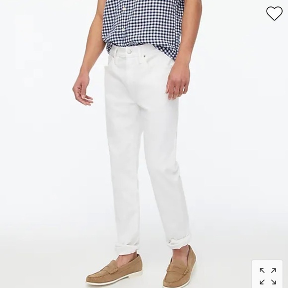 J Crew Factory Slim-fit flex jean in white AY186 - Picture 1 of 5